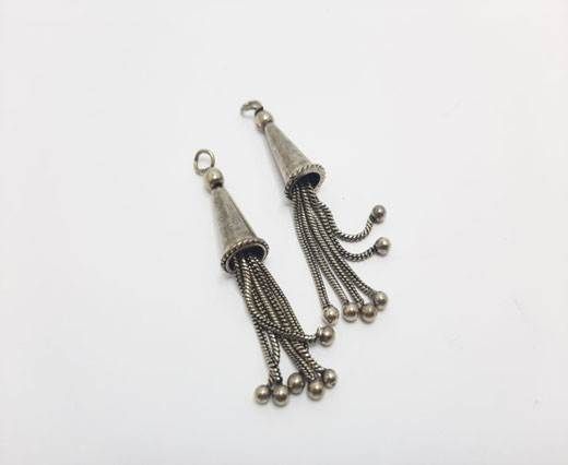 Antique Silver Plated beads - 44337