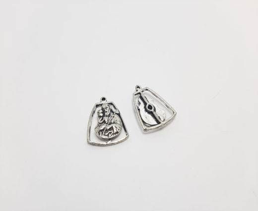 Antique Silver Plated beads - 44341