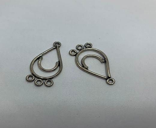 Antique Silver Plated beads - 44347