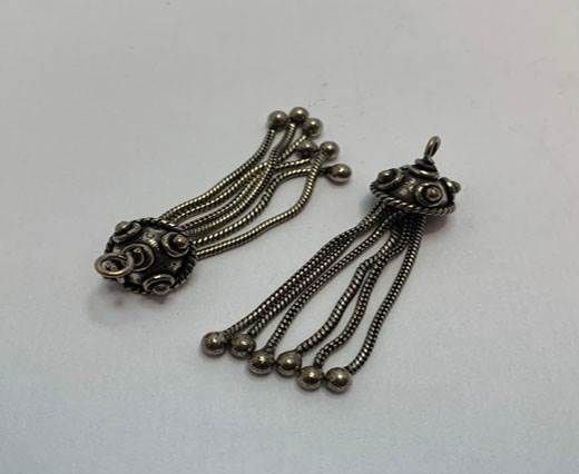 Antique Silver Plated beads - 44352