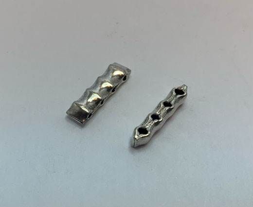 Antique Silver Plated beads - 44359