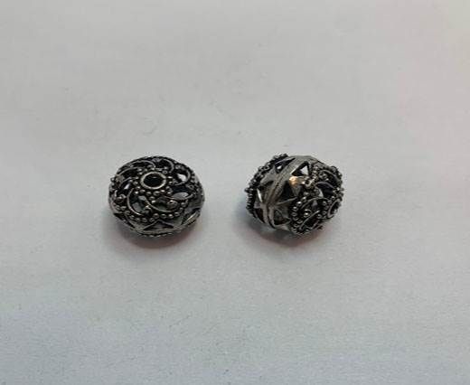 Antique Silver Plated beads - 44362