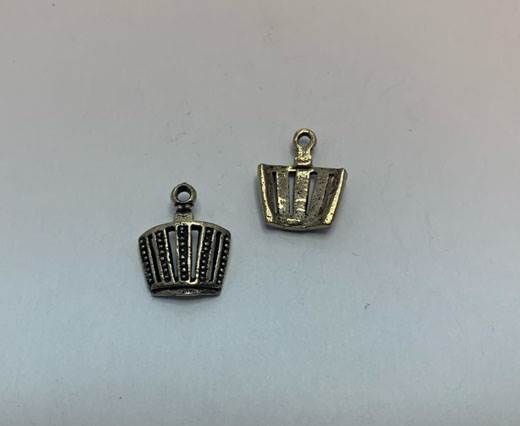 Antique Silver Plated beads - 44368