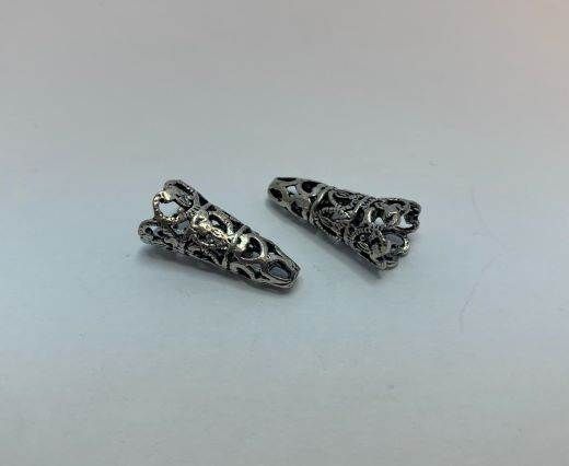 Antique Silver Plated beads - 44379