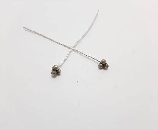 Antique Silver Plated beads - 44430
