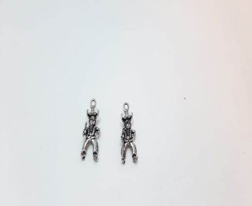 Antique Silver Plated beads - 44698