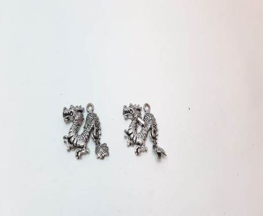 Antique Silver Plated beads - 44701