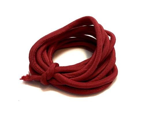 Real silk cords with inserts - 4 mm - Electric Pink