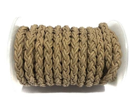 6MM ROUND BOLO TWIST LEATHER CORD Natural