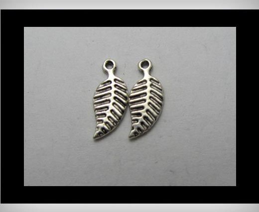 Zamak silver plated bead CA-3133