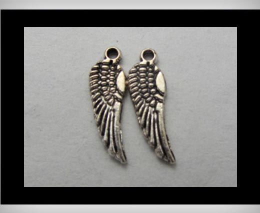 Zamak Silver Plated Bead CA-3191