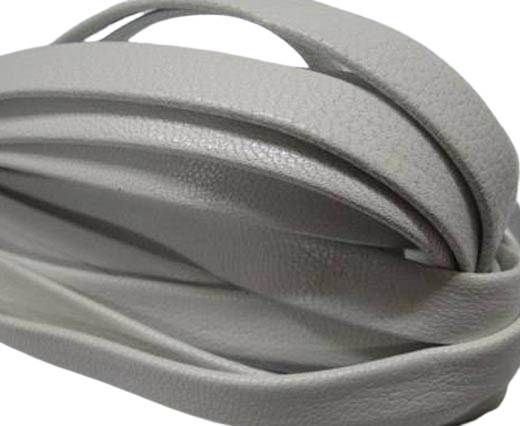 Nappa Leather Flat-plain style - White-10mm
