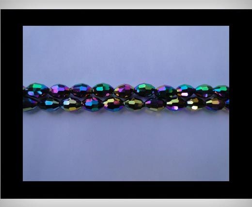 Rice Glass Beads-4mm*6mm-Meridian Blue