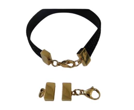 Stainless steel end caps SSP-438-10*3mm- gold