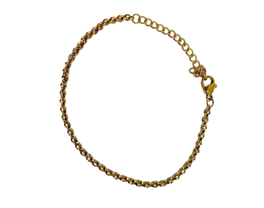 Triangle wire Belcher chain  – Gold