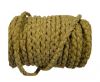 Round Braided Suede Cord - 4mm - Beige