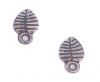 Zamak silver plated bead CA-3161