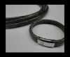 Real Regaliz-Leather-Snake Style 1-10mm*6mm-Grey