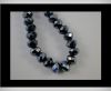 Faceted Glass Beads-12mm-Hematitie