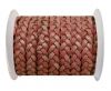 Choti-Flat 3-ply Braided Leather -SE Pink