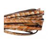Flat Leather Italian 5mm - orange-white