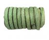 Hair-On Flat Leather- 5MM -Parrot Green