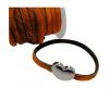 Hair-On Leather- Dark Orange-5mm