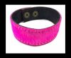 Hair-on bracelet-Fuscia-20mm