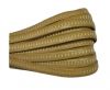 Italian Flat Leather- Horz Stitched - Beige