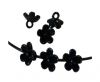 Metal Beads-Flower-Black-8mm