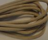 Round stitched nappa leather cord Natura-4mm