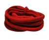 Real silk cords with inserts - 4 mm - Ruby Red