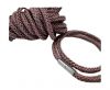 Round Braided Leather Cord-Light Violet-4mm