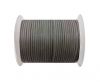 Round leather cord-2mm-Metallic Pastel Grey