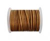 Round Leather Cord 4mm-SE.M.Copper 