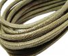 Round stitched nappa leather cord 4mm-Lizard Send Paill. Transp