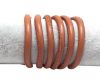 Round stitched nappa leather cord Style-Orange -6mm