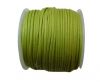 Round Wax Cotton Cords - 2mm - Apple Green