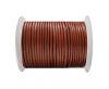 Round Leather Cord SE/R/Metallic Bordeaux - 3mm