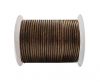 Round Leather Cord SE/R/Metallic Tamba - 2mm