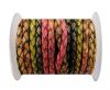 Round Braided Leather Cord SE/DM/05-Sunset - 5mm