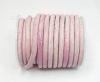 Round Leather Cords - 5mm - Vintage Pink (V_034)