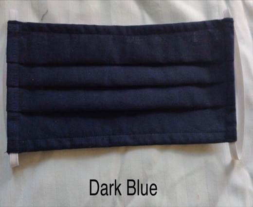 Dark Blue Washable Cotton Mask