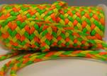 synthetic nappa leather Style-6-8mm-Mix Neon Green