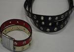 synthetic nappa leather with Crystal 10mm-Black