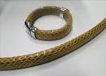 synthetic nappa leather Regaliz-Leather-Snake Style-Light Brown
