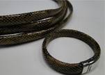 Real Regaliz-Leather-Snake Style 2-10mm*6mm-Brown