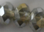 Faceted Glass Beads-4mm-Black Diamond-AB
