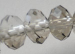 Faceted Glass Beads-6mm-Black-Diamond