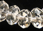 Faceted Glass Beads-12mm-Crystal